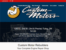 Tablet Screenshot of custommotorrebuilders.com